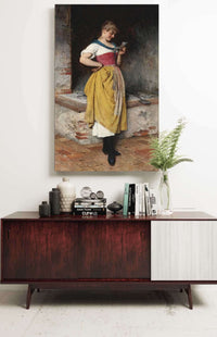 Good News by Eugen Von Blaas Posters, Prints, & Visual Artwork