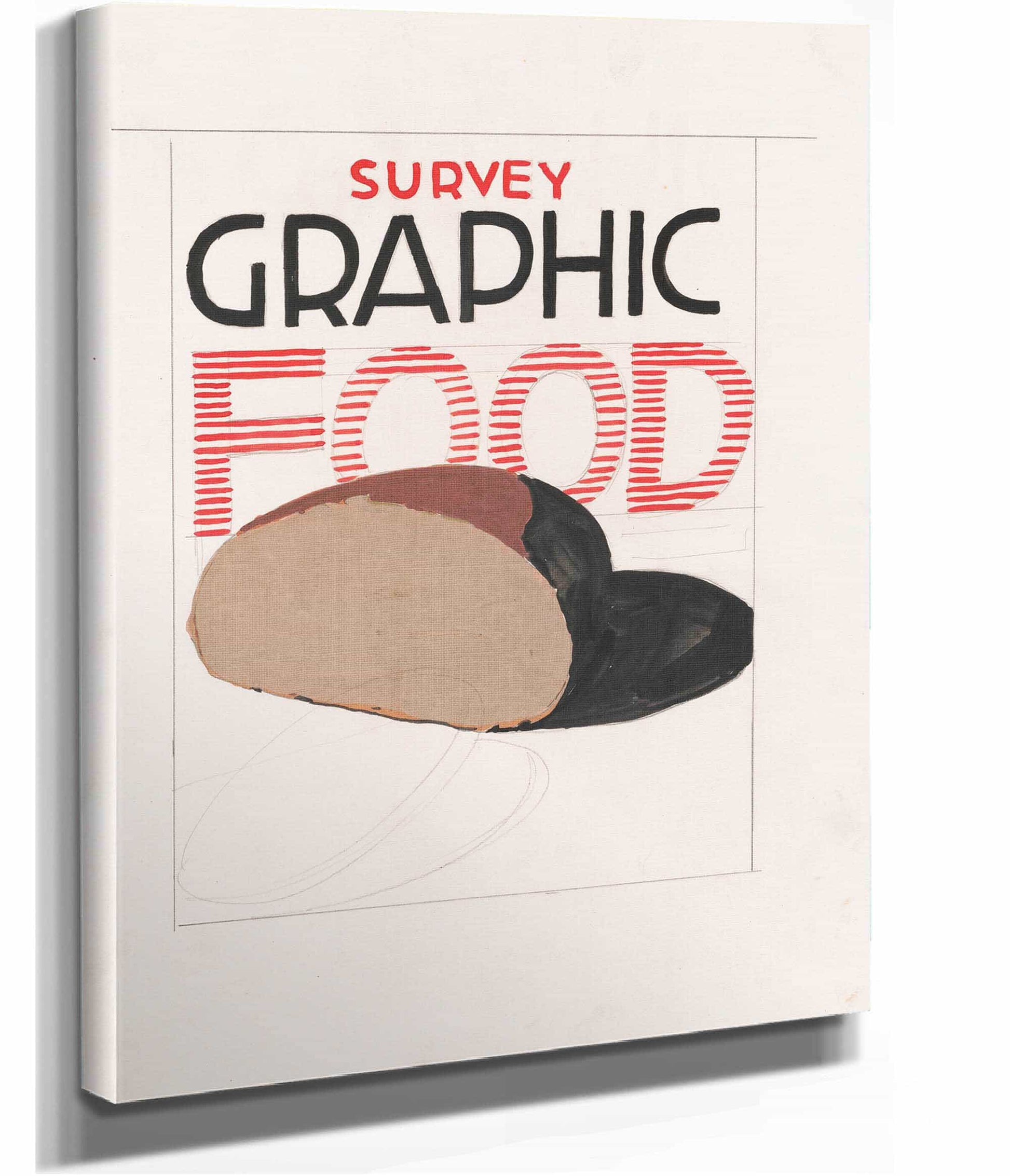 Graphic Design For Cover Of Survey Graphic Magazine Food by Winold Reiss Posters, Prints, & Visual Artwork