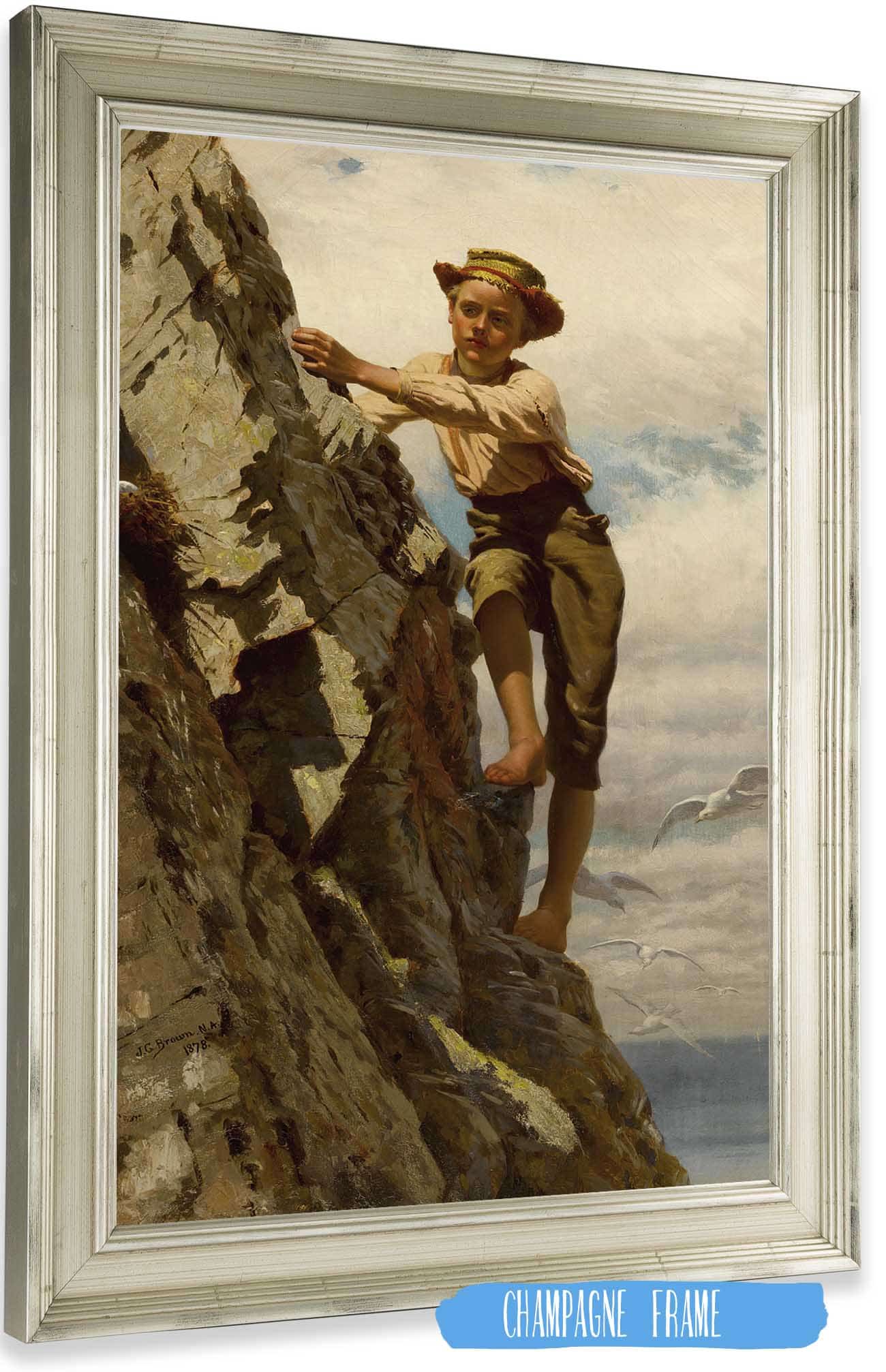 Great Risks For Small Gains by John George Brown Posters, Prints, & Visual Artwork
