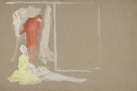 Group Of Figures by Edwin Austin Abbey Posters, Prints, & Visual Artwork