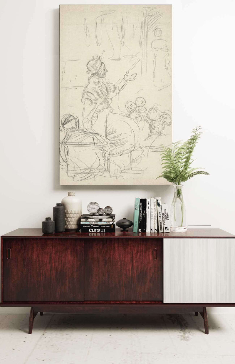 Group Of Figures by Edwin Austin Abbey Posters, Prints, & Visual Artwork