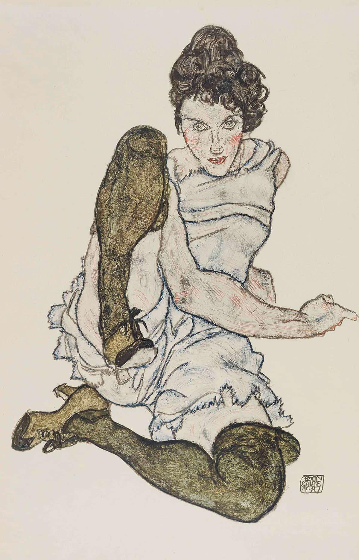 Handzeichnungen by Egon Schiele Posters, Prints, & Visual Artwork