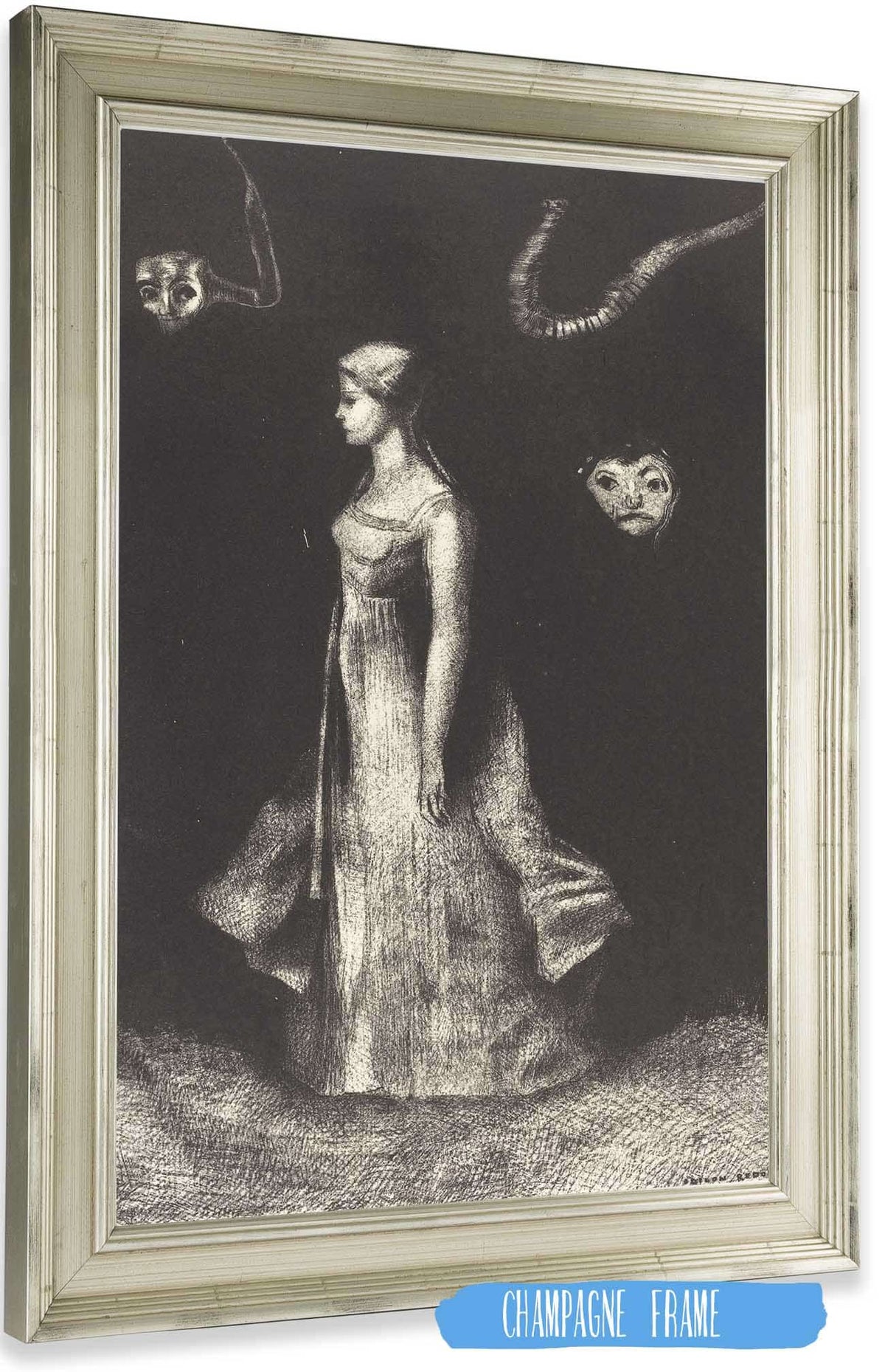 Hantise Obsession by Odilon Redon Posters, Prints, & Visual Artwork
