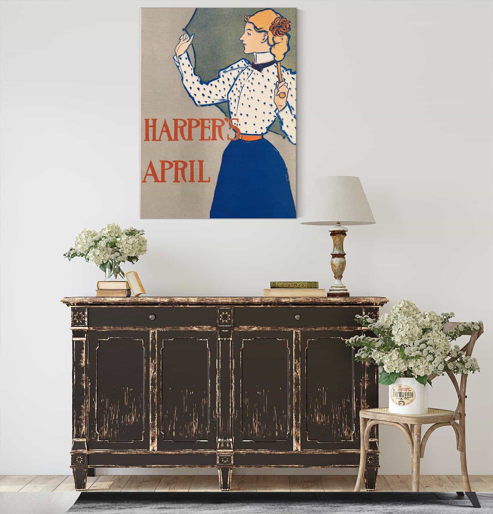 Harpers April  by Edward Penfield Posters, Prints, & Visual Artwork