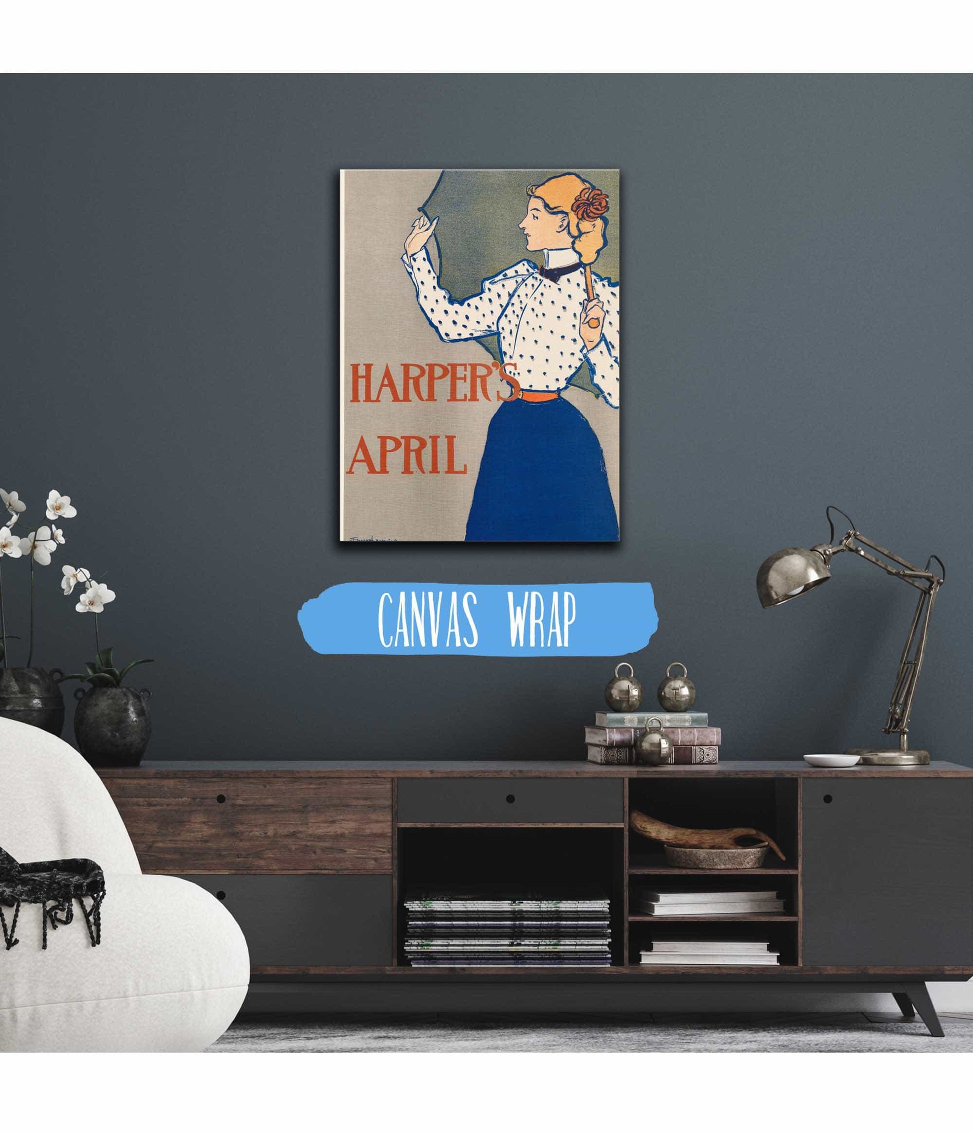 Harpers April  by Edward Penfield Posters, Prints, & Visual Artwork