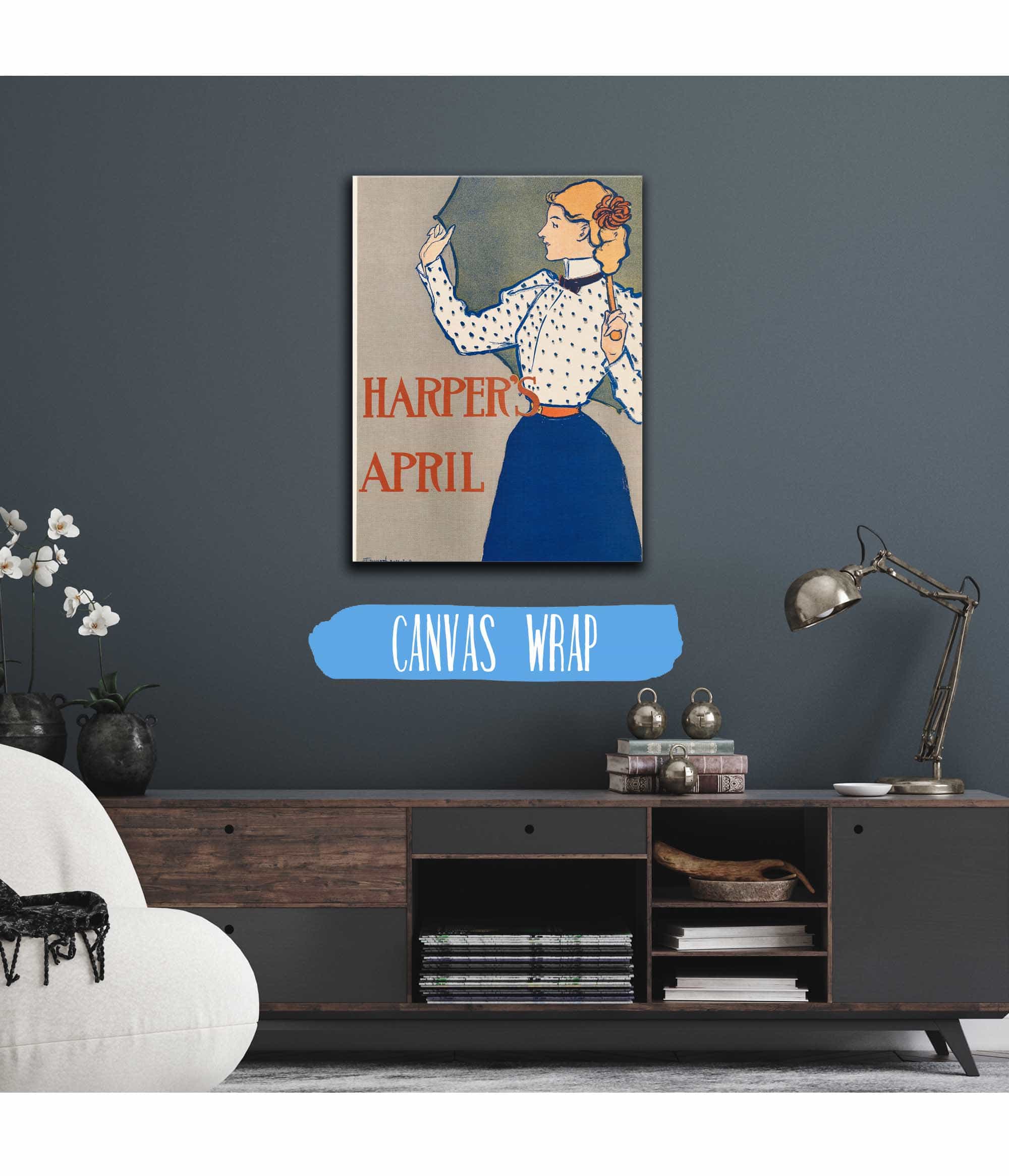 Harpers April  by Edward Penfield Posters, Prints, & Visual Artwork