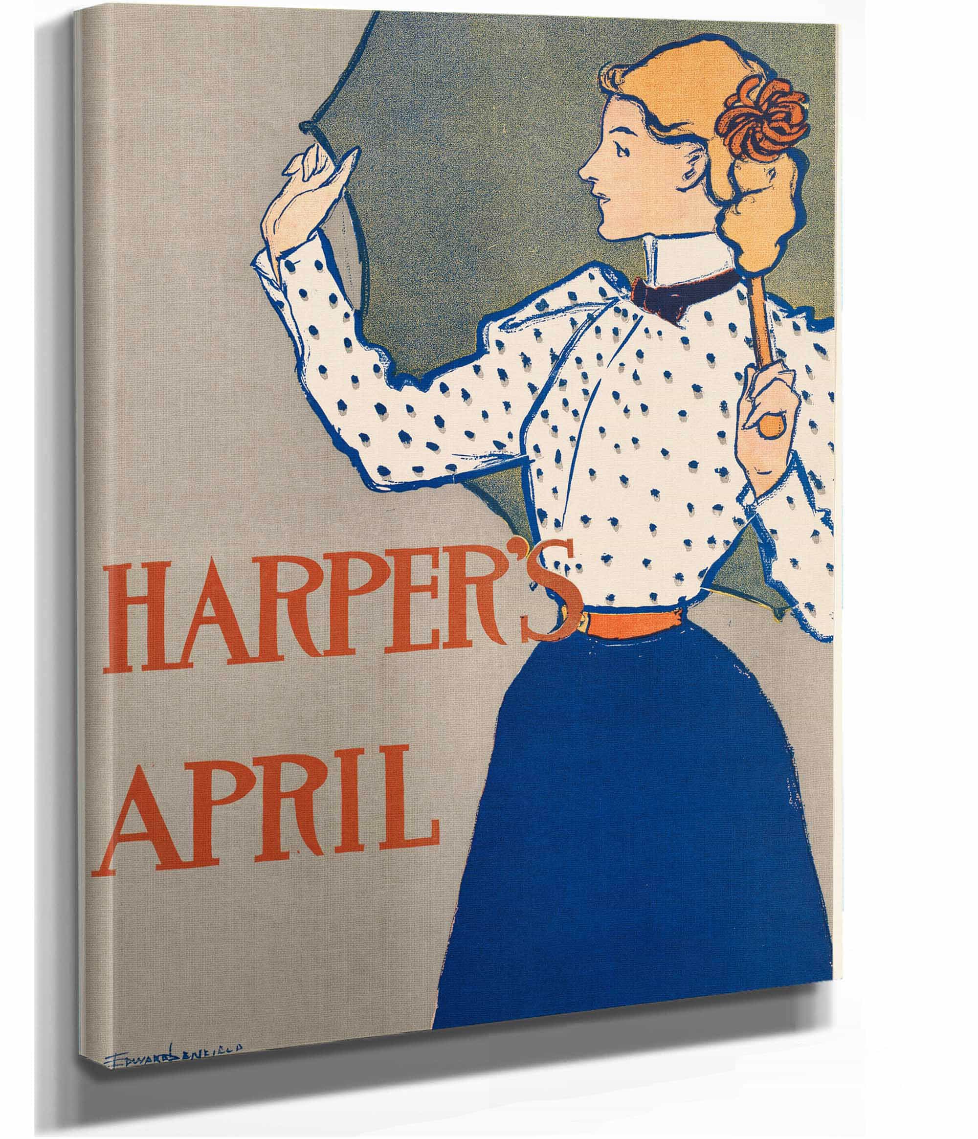 Harpers April  by Edward Penfield Posters, Prints, & Visual Artwork