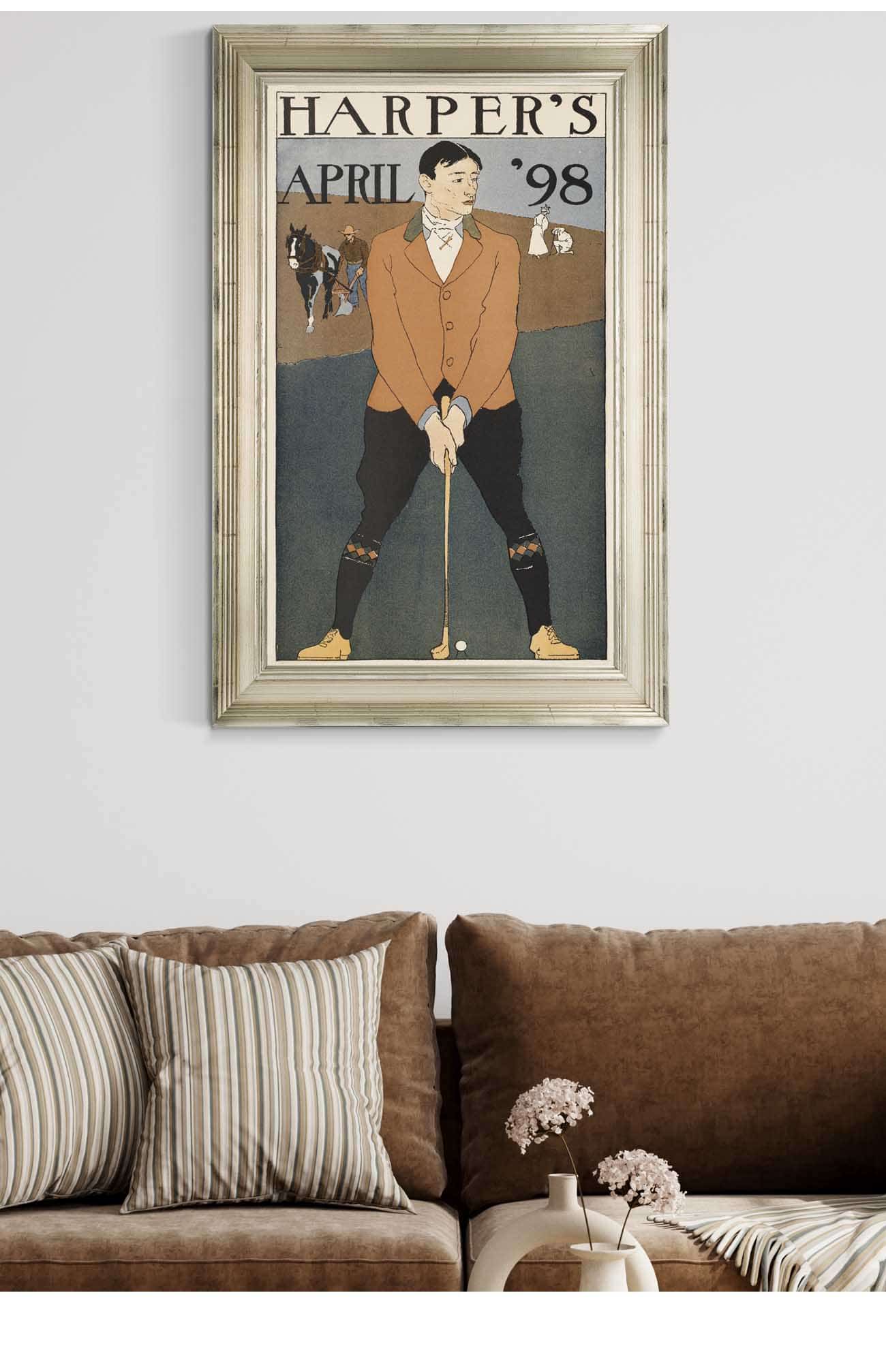 Harpers April  by Edward Penfield Posters, Prints, & Visual Artwork