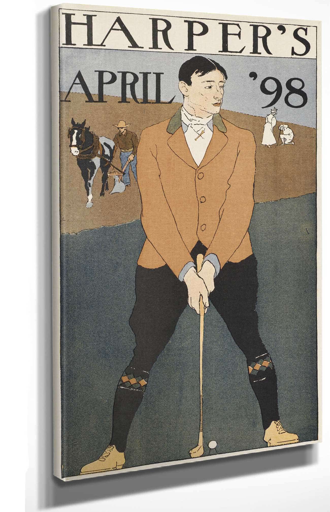 Harpers April  by Edward Penfield Posters, Prints, & Visual Artwork