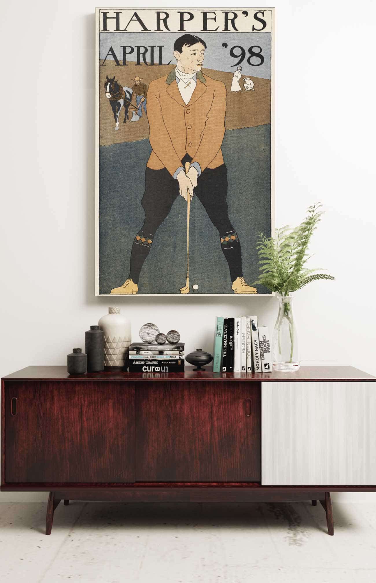 Harpers April  by Edward Penfield Posters, Prints, & Visual Artwork
