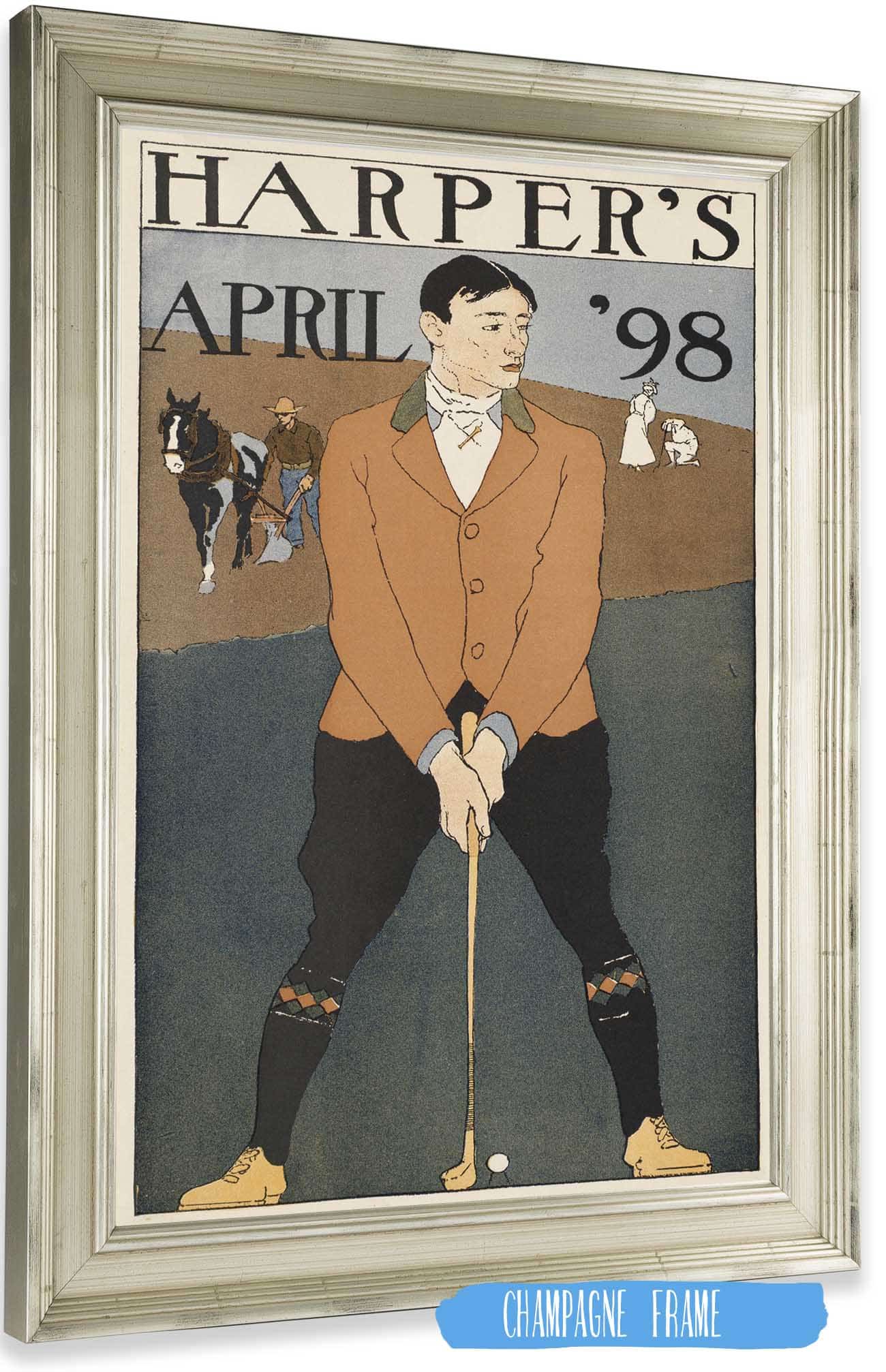 Harpers April  by Edward Penfield Posters, Prints, & Visual Artwork