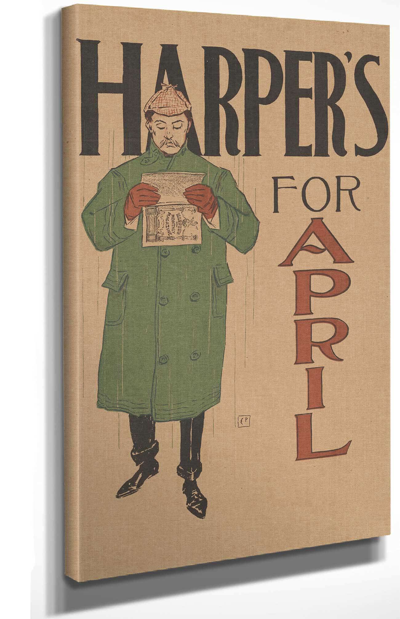 Harpers April  by Edward Penfield Posters, Prints, & Visual Artwork
