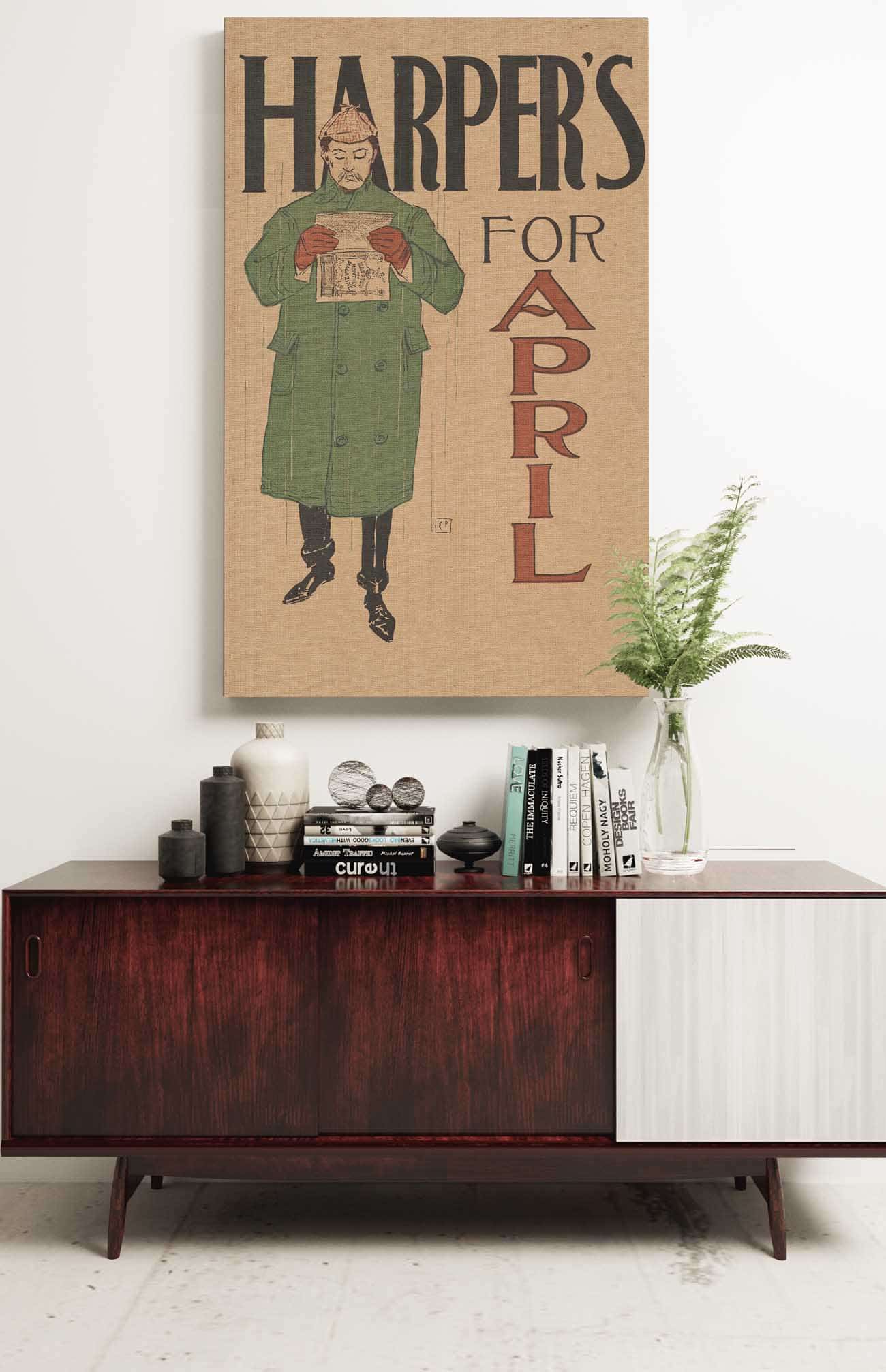 Harpers April  by Edward Penfield Posters, Prints, & Visual Artwork