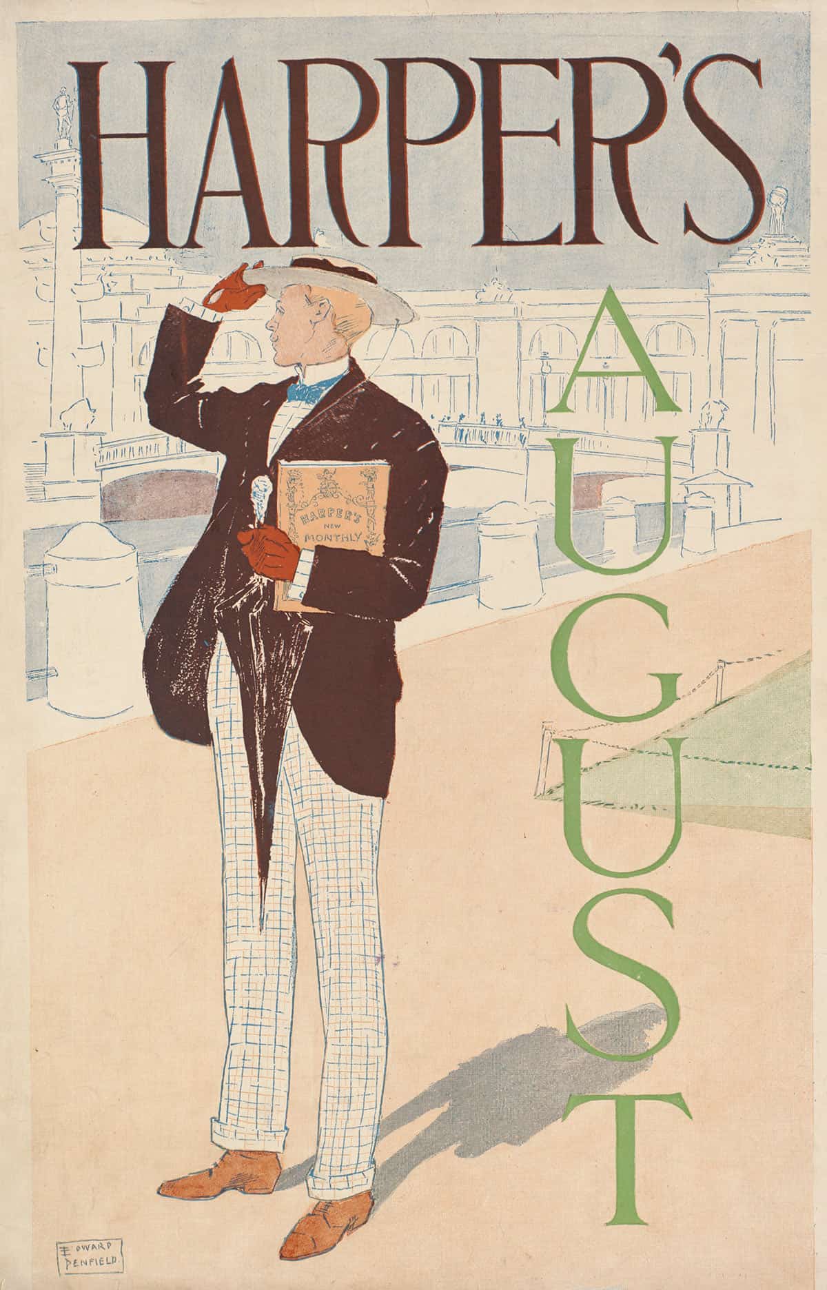 Harpers August by Edward Penfield Posters, Prints, & Visual Artwork