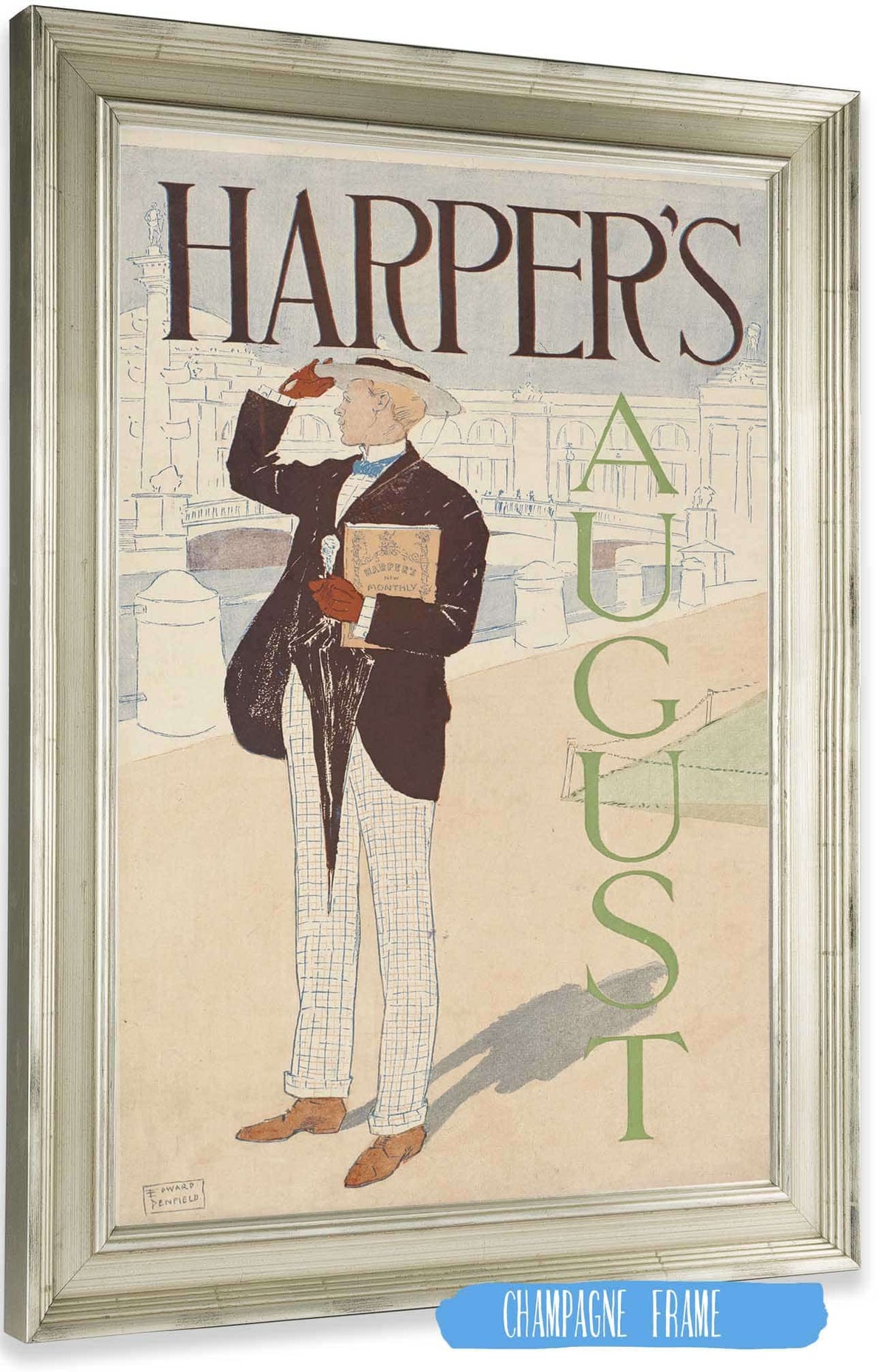 Harpers August by Edward Penfield Posters, Prints, & Visual Artwork