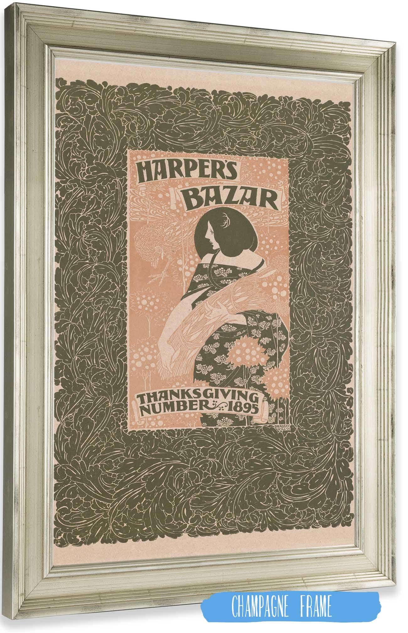 Harpers Bazar Thanksgiving Number by Will Bradley Posters, Prints, & Visual Artwork