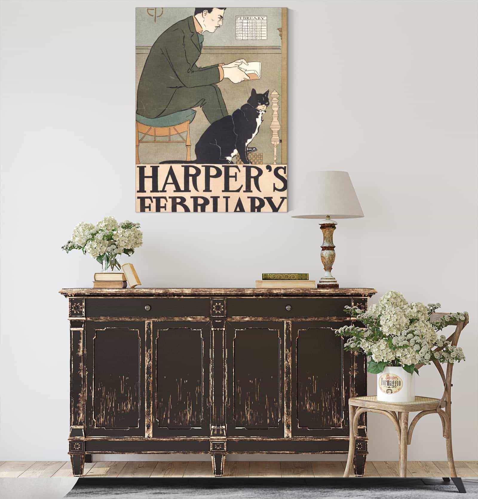 Harpers February  by Edward Penfield Posters, Prints, & Visual Artwork