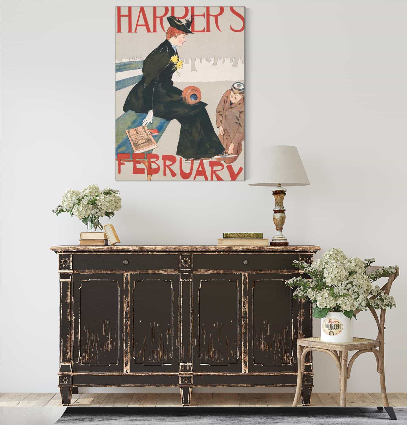 Harpers February  by Edward Penfield Posters, Prints, & Visual Artwork