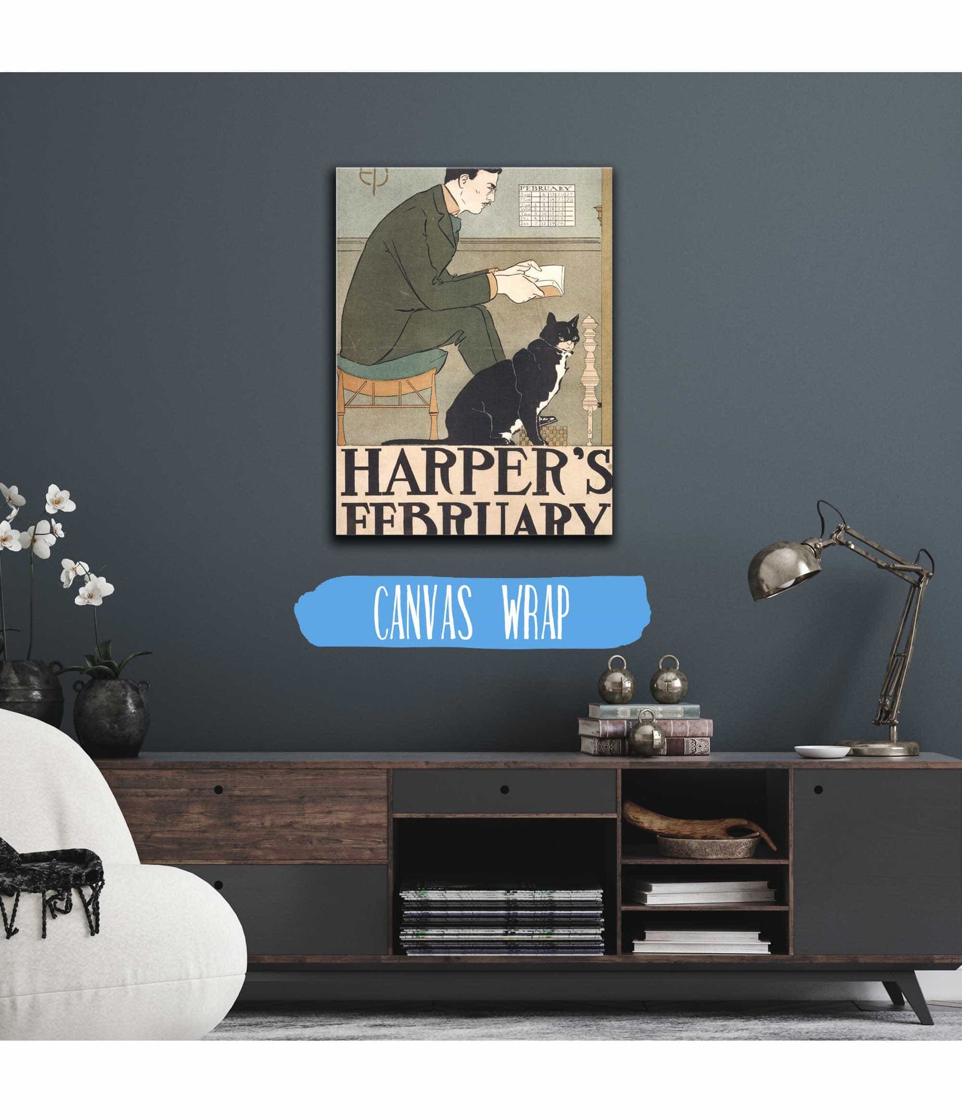 Harpers February  by Edward Penfield Posters, Prints, & Visual Artwork