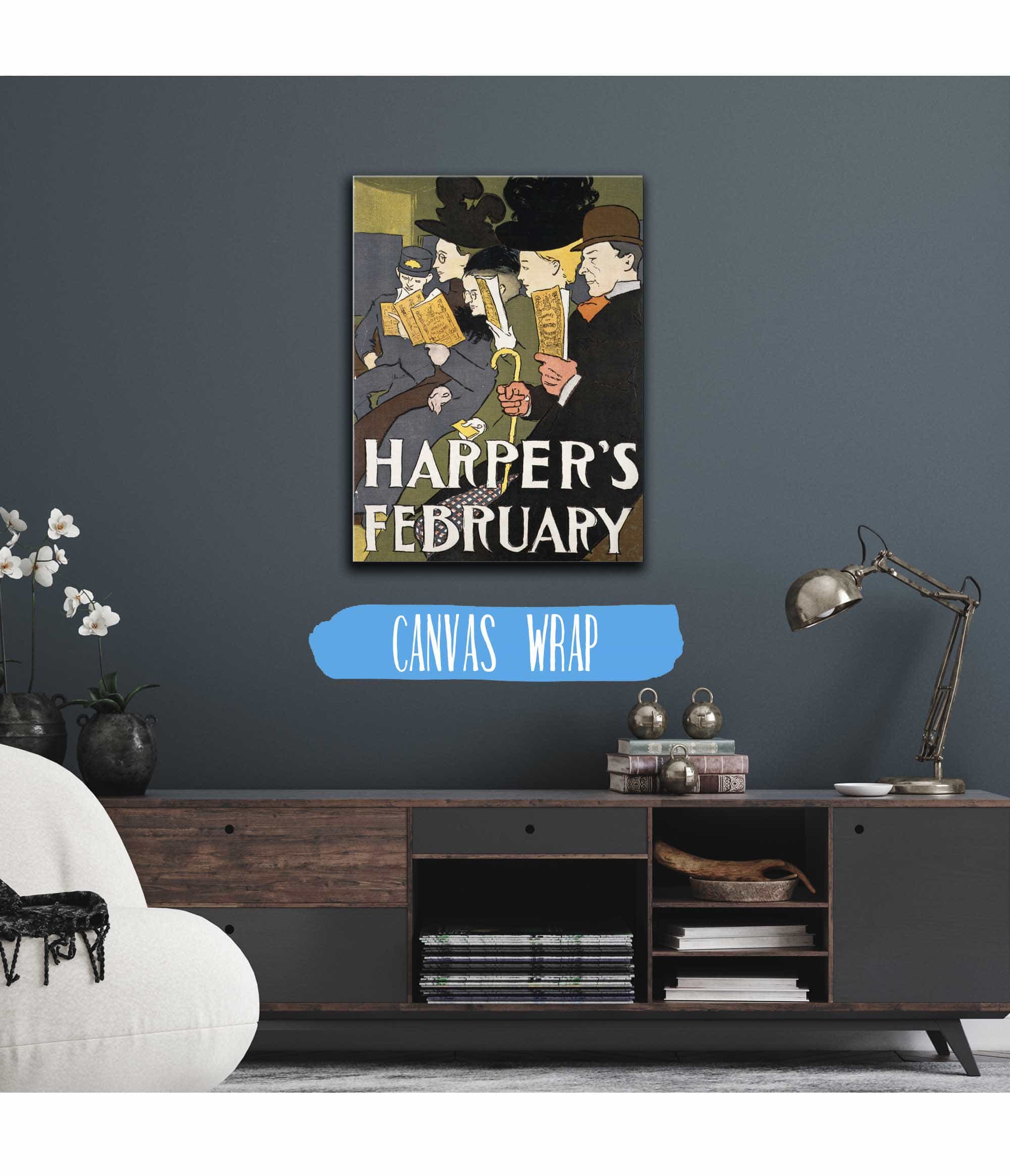 Harpers February  by Edward Penfield Posters, Prints, & Visual Artwork