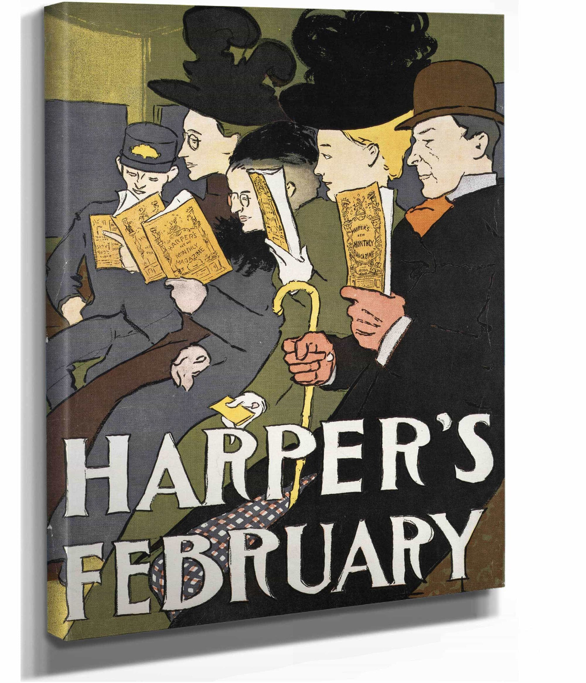 Harpers February  by Edward Penfield Posters, Prints, & Visual Artwork