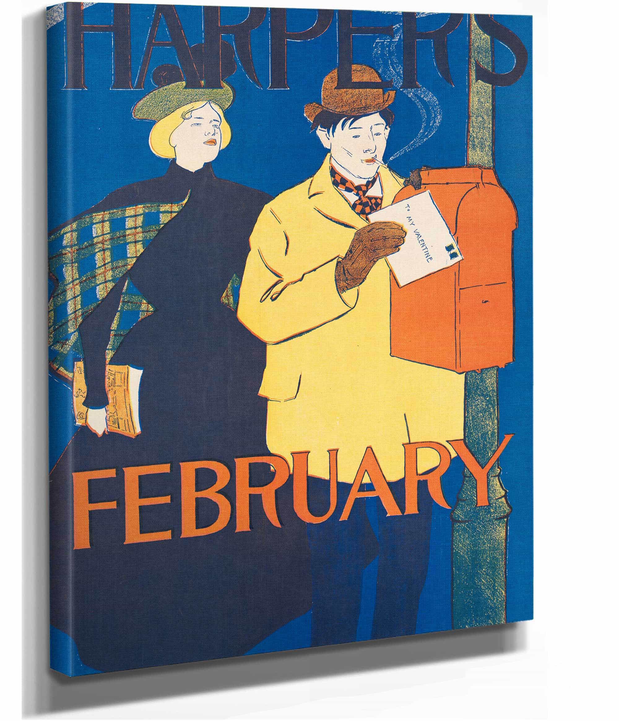 Harpers February  by Edward Penfield Posters, Prints, & Visual Artwork