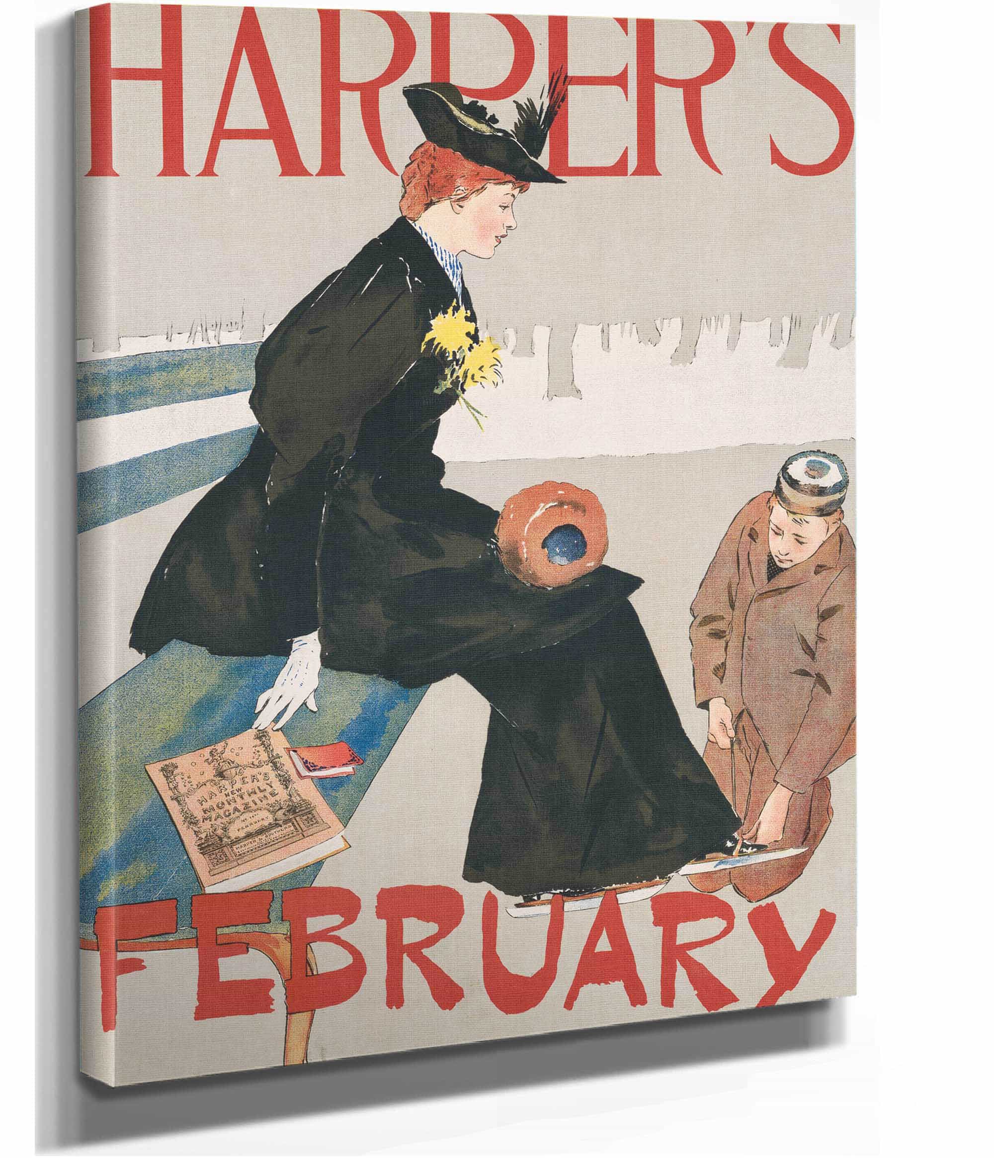 Harpers February  by Edward Penfield Posters, Prints, & Visual Artwork