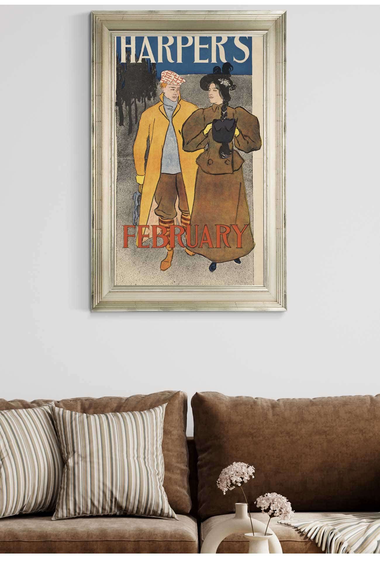 Harpers February  by Edward Penfield Posters, Prints, & Visual Artwork