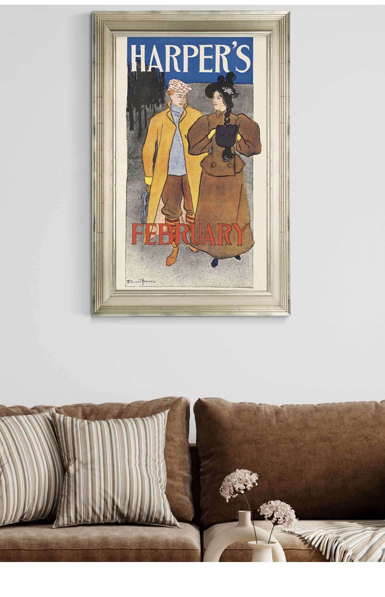 Harpers February  by Edward Penfield Posters, Prints, & Visual Artwork