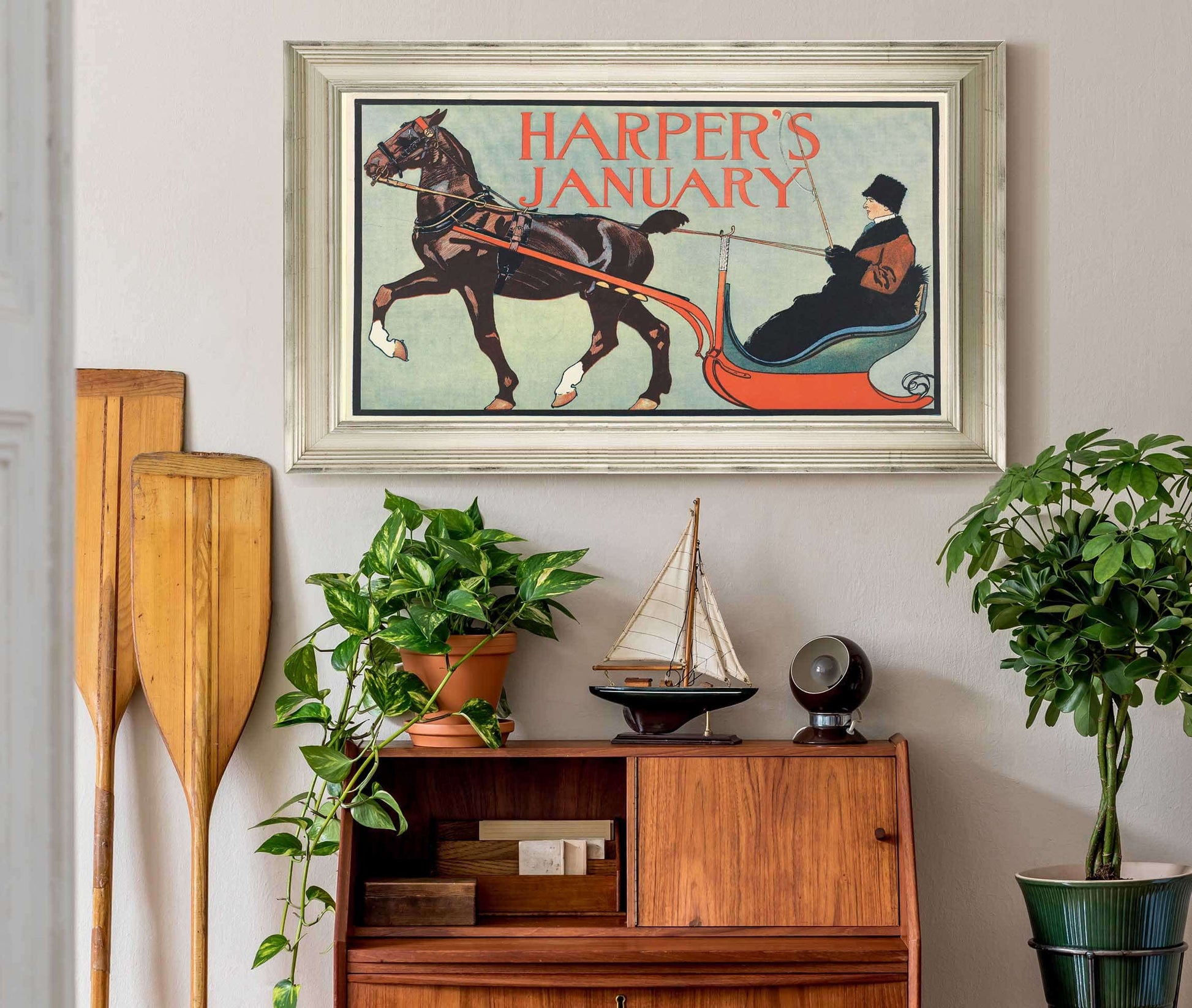 Harpers January by Edward Penfield Posters, Prints, & Visual Artwork