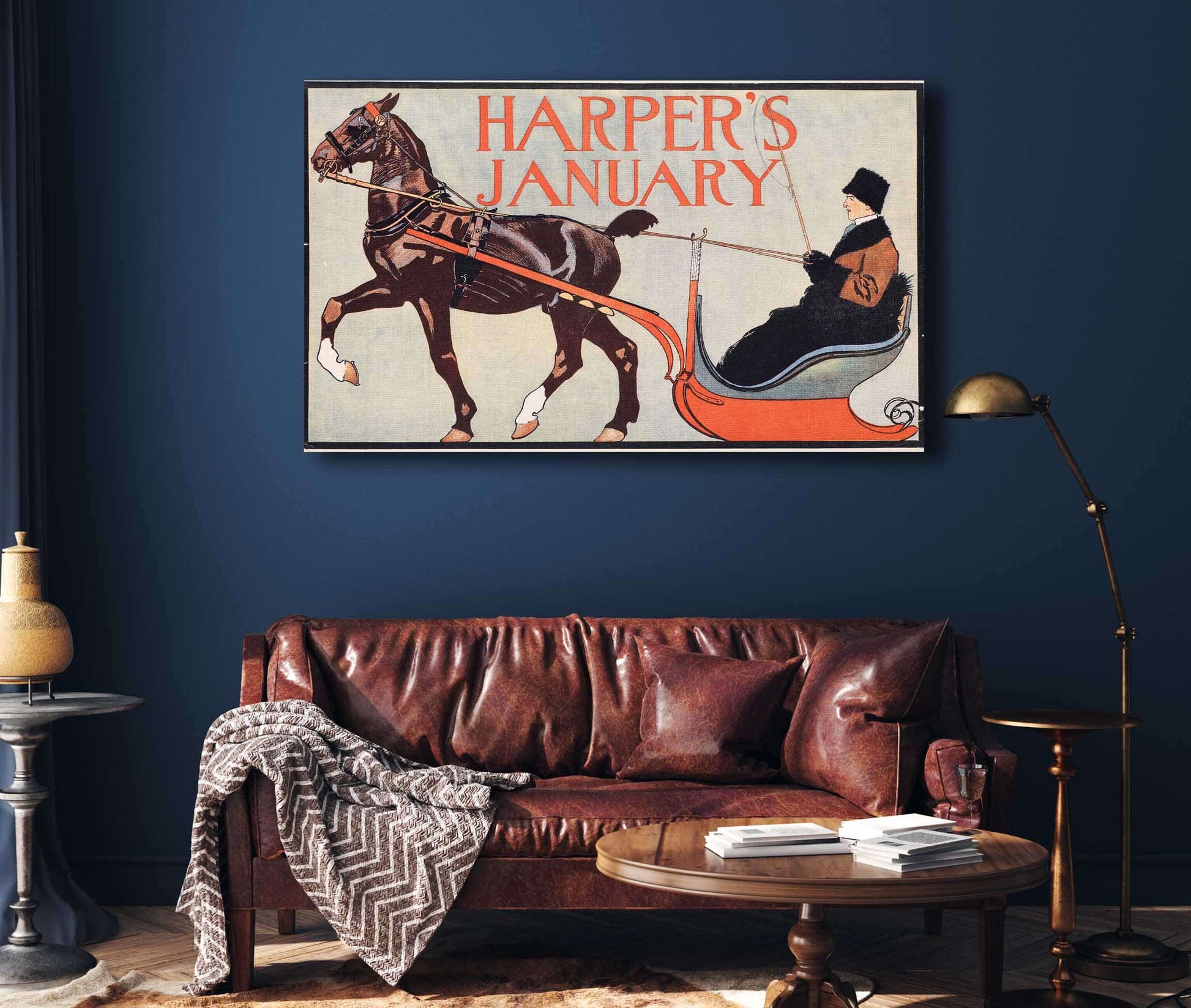 Harpers January by Edward Penfield Posters, Prints, & Visual Artwork
