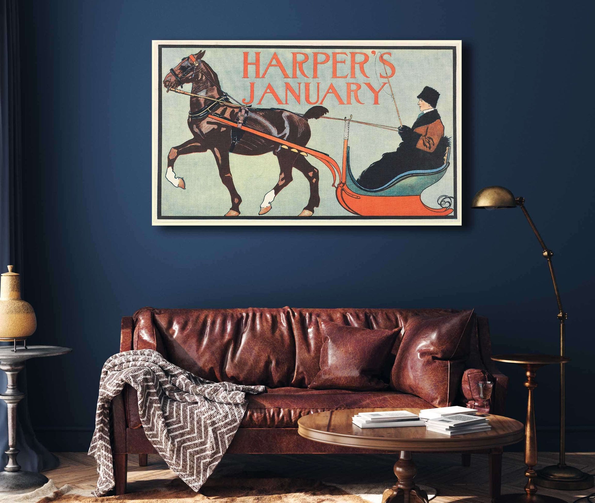 Harpers January by Edward Penfield Posters, Prints, & Visual Artwork