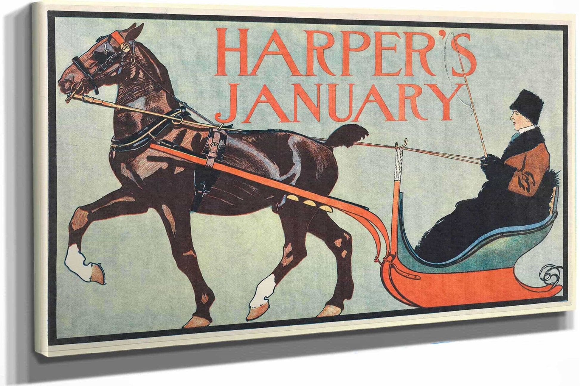 Harpers January by Edward Penfield Posters, Prints, & Visual Artwork