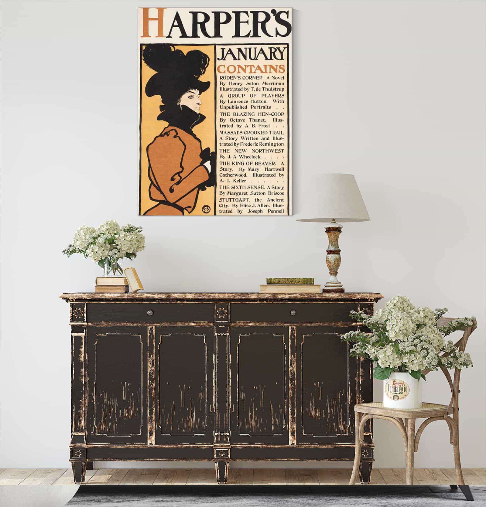 Harpers January by Edward Penfield Posters, Prints, & Visual Artwork
