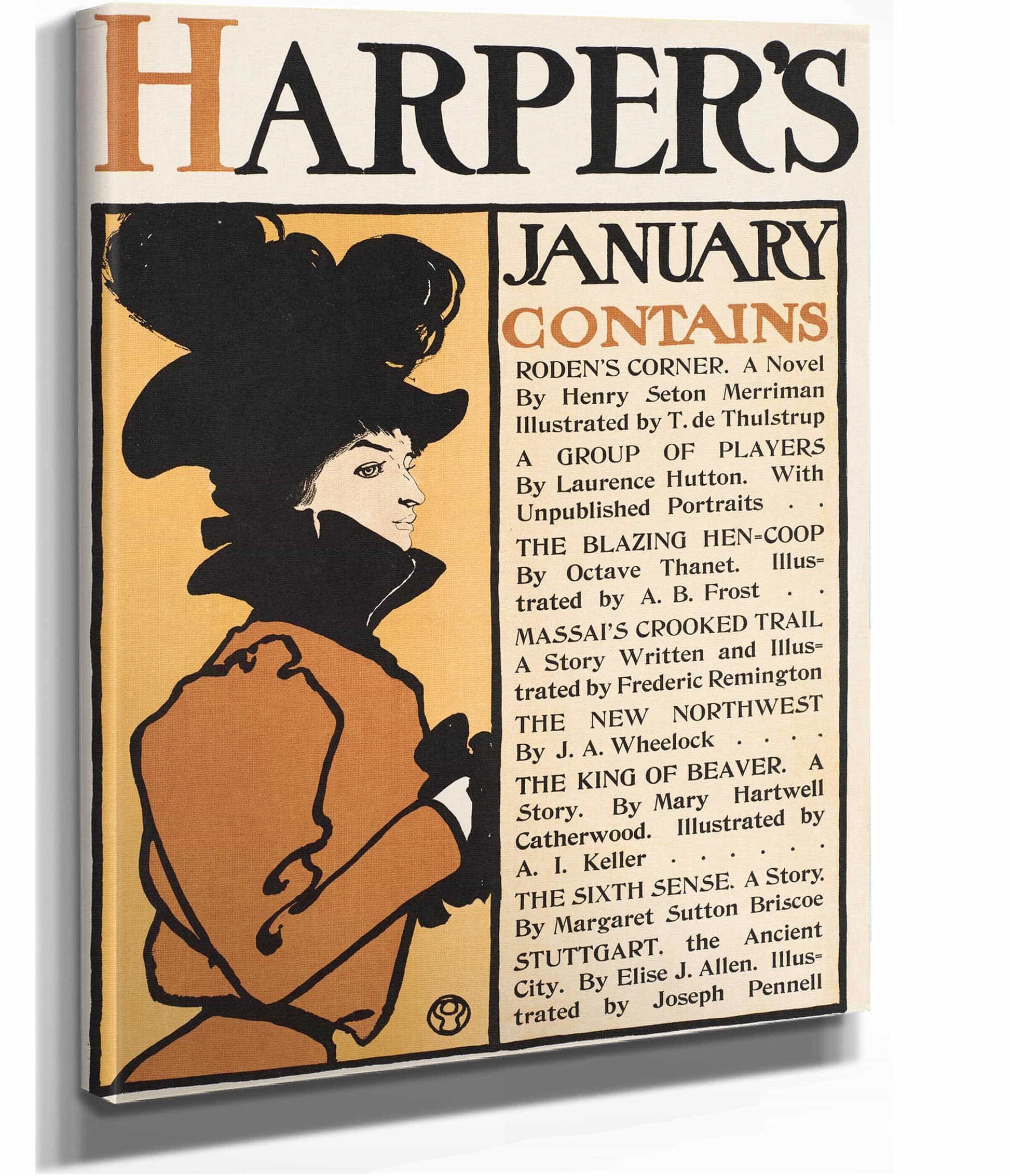 Harpers January by Edward Penfield Posters, Prints, & Visual Artwork