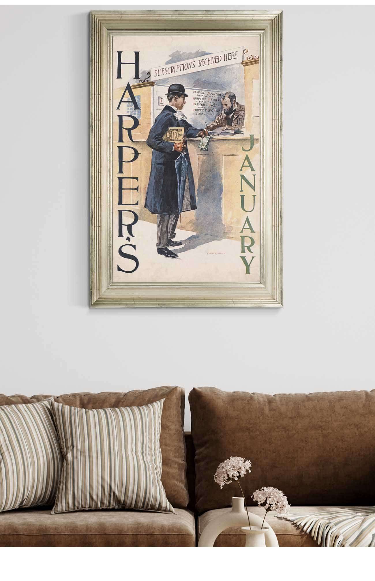 Harpers January by Edward Penfield Posters, Prints, & Visual Artwork