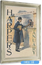 Harpers January by Edward Penfield Posters, Prints, & Visual Artwork