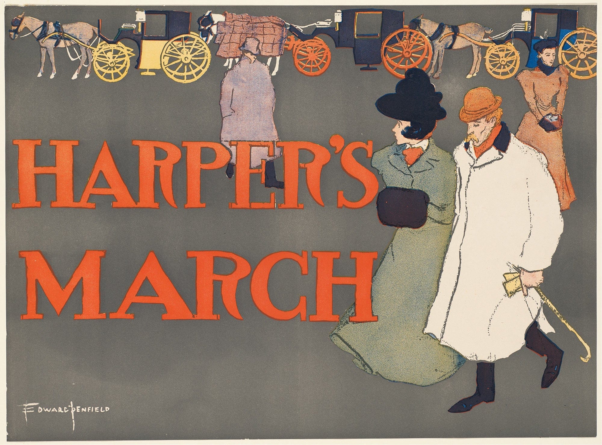 Harpers March by Edward Penfield Posters, Prints, & Visual Artwork