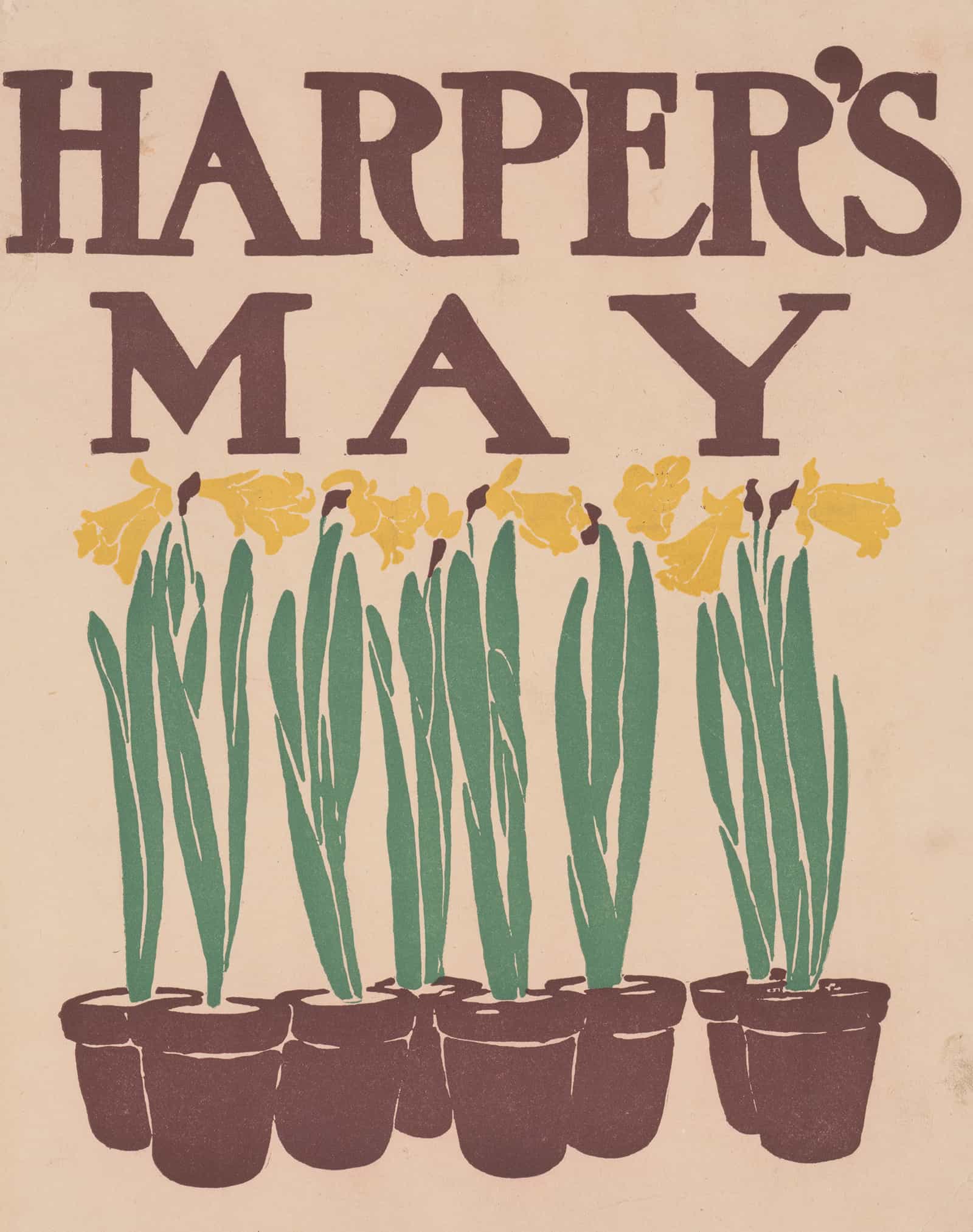 Harpers May  by Edward Penfield Posters, Prints, & Visual Artwork