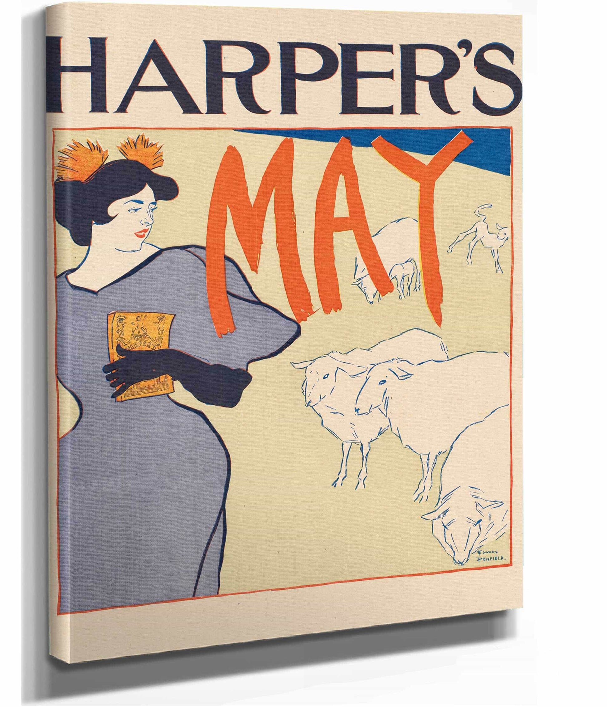 Harpers May  by Edward Penfield Posters, Prints, & Visual Artwork