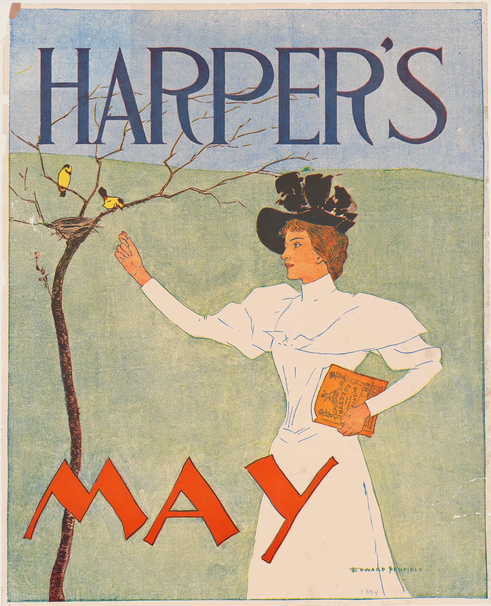 Harpers May  by Edward Penfield Posters, Prints, & Visual Artwork