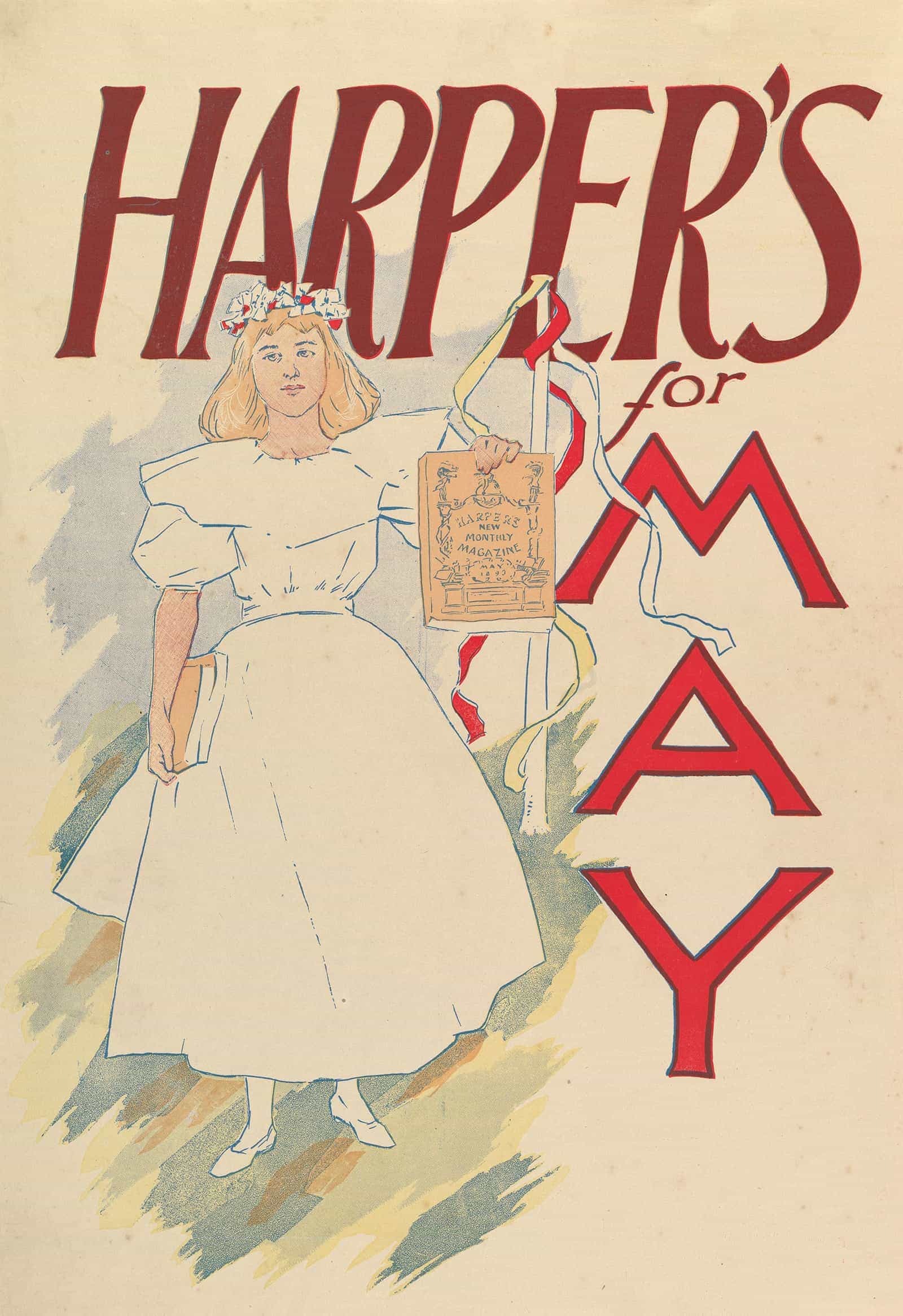 Harpers May  by Edward Penfield Posters, Prints, & Visual Artwork