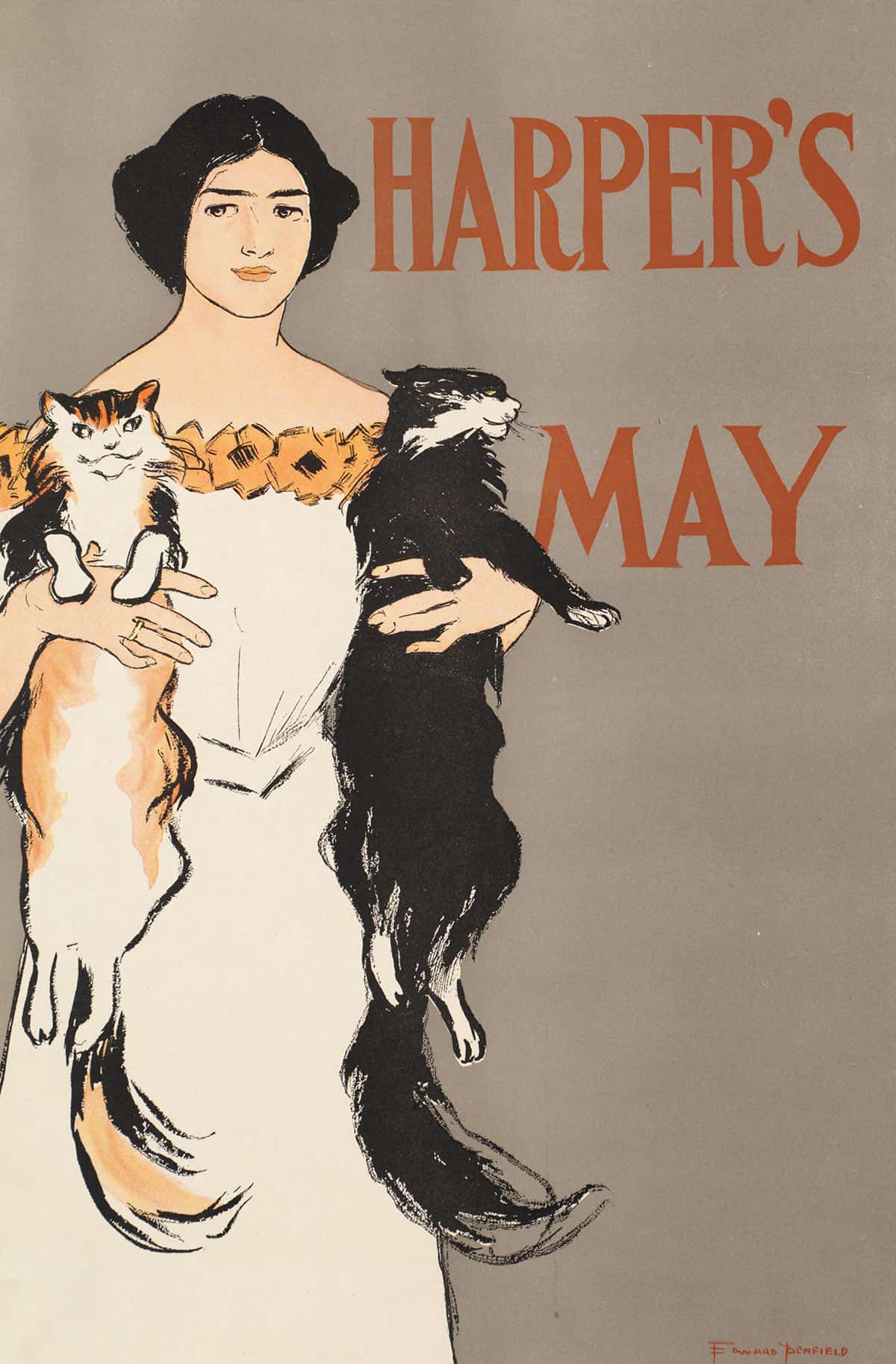 Harpers May  by Edward Penfield Posters, Prints, & Visual Artwork