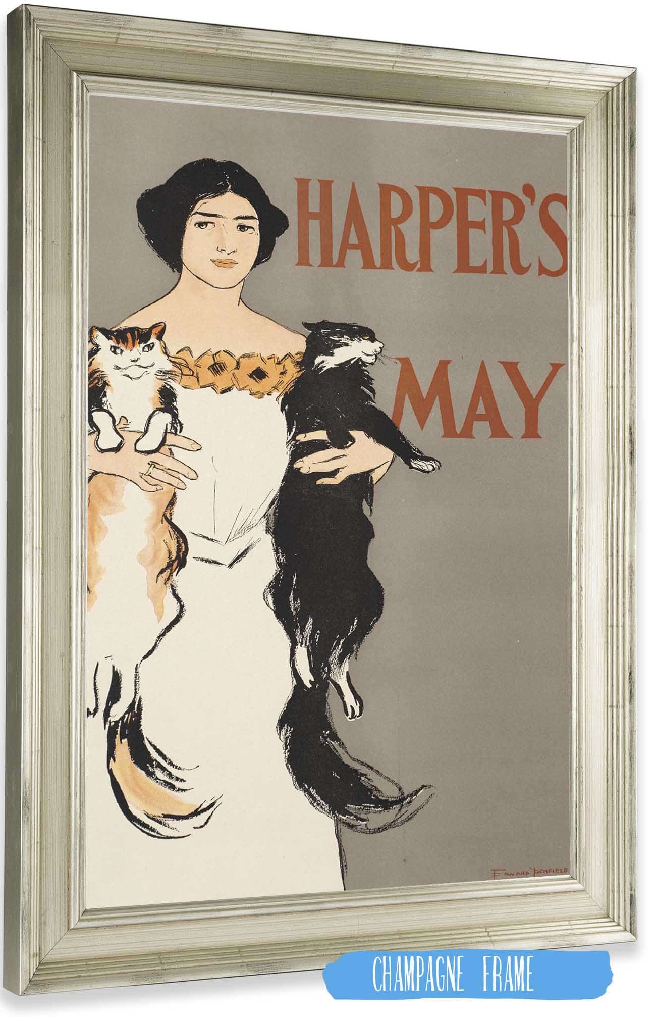 Harpers May  by Edward Penfield Posters, Prints, & Visual Artwork