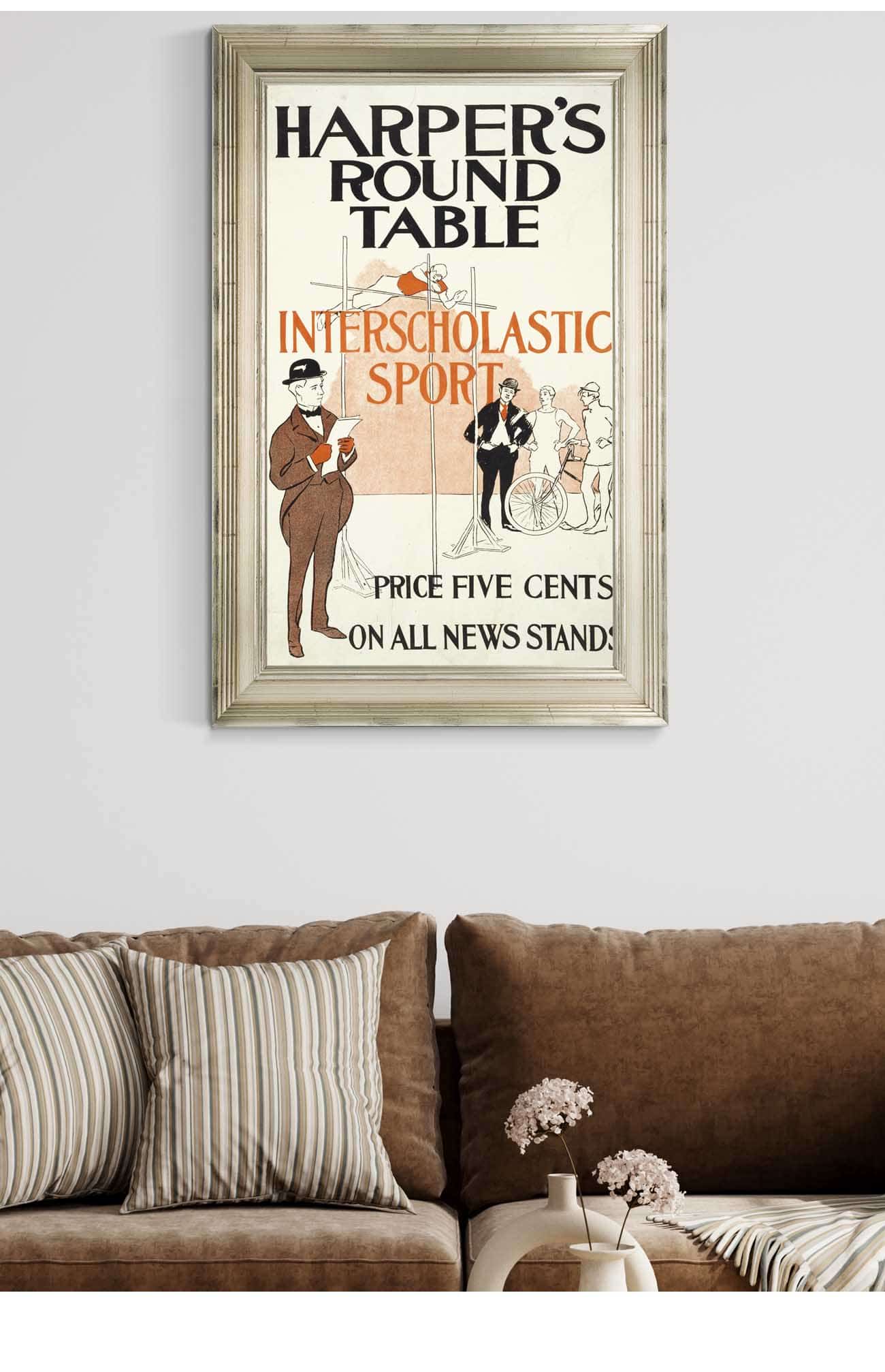 Harpers Round Table Interscholastic Sport by Edward Penfield Posters, Prints, & Visual Artwork