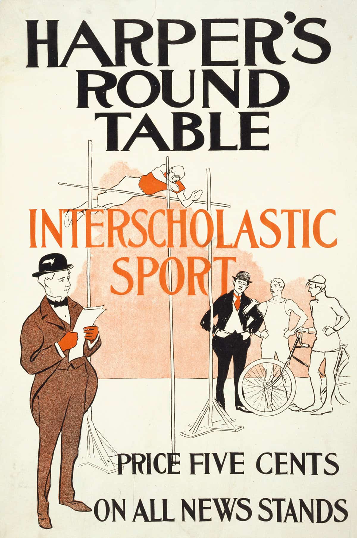 Harpers Round Table Interscholastic Sport by Edward Penfield Posters, Prints, & Visual Artwork