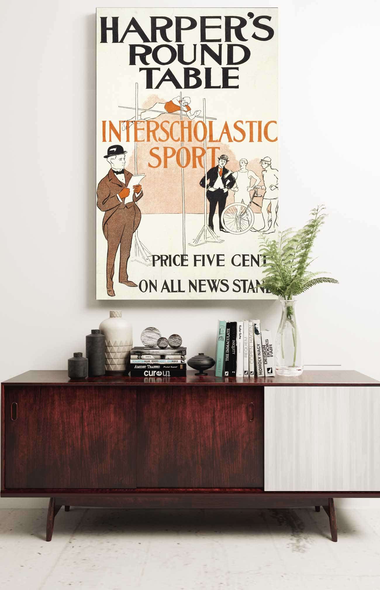 Harpers Round Table Interscholastic Sport by Edward Penfield Posters, Prints, & Visual Artwork