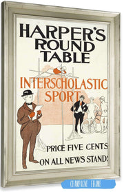 Harpers Round Table Interscholastic Sport by Edward Penfield Posters, Prints, & Visual Artwork