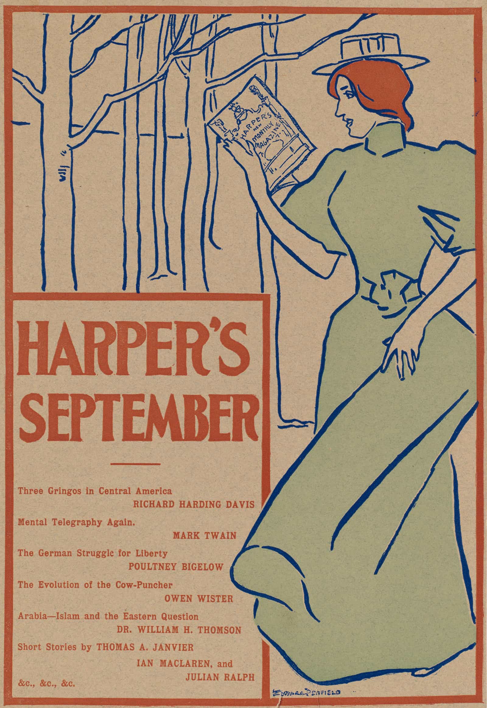 Harpers September by Edward Penfield Posters, Prints, & Visual Artwork