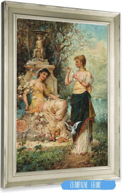 He Loves Me He Loves Me Not by Hans Zatzka Posters, Prints, & Visual Artwork